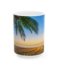 Tropical Beach Sunset Serenity Mug, (11oz, 15oz)