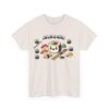 Unisex Heavy Cotton Tees with a sushi roll graphic.