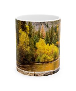 Yosemite National Park autumn scene mug.