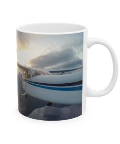 Cessna 172 Flying into the Sunset Mug, (11oz, 15oz)