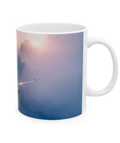 Sunset Flight Captivating 737 Coffee Mug, (11oz, 15oz)