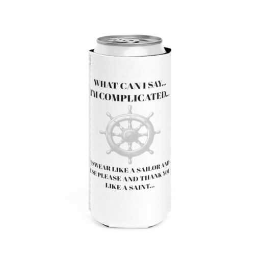 Complicated Slim Can Koozie