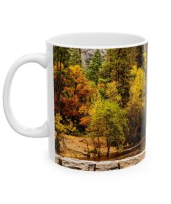 Yosemite National Park autumn scene mug.