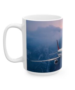 Sunset Flight Captivating 737 Coffee Mug, (11oz, 15oz)