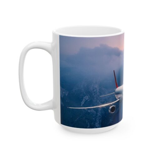 Sunset Flight Captivating 737 Coffee Mug, (11oz, 15oz)