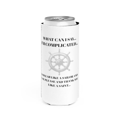 Complicated Slim Can Koozie