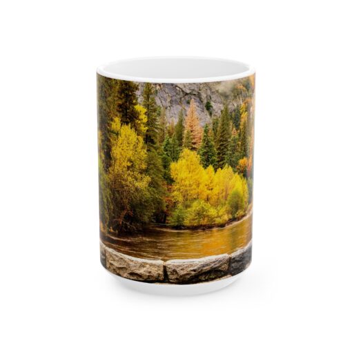 Yosemite National Park autumn scene mug.