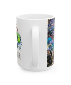 a white mug with a picture of a sea creature