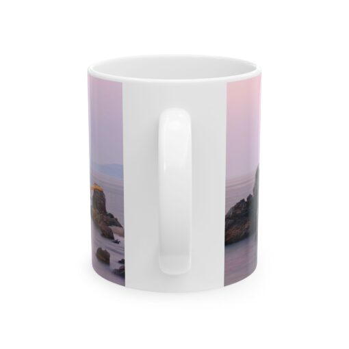 coffee mug with image of Wedded Rocks of Futami Japan