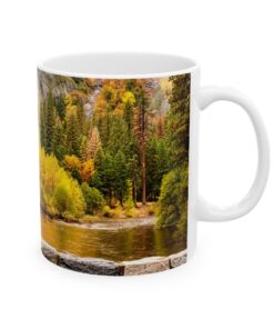 Yosemite National Park autumn scene mug.