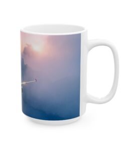 Sunset Flight Captivating 737 Coffee Mug, (11oz, 15oz)