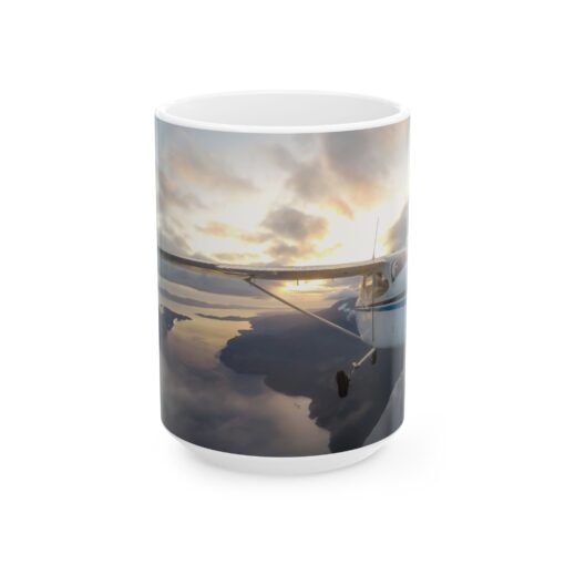 Cessna 172 Flying into the Sunset Mug, (11oz, 15oz)