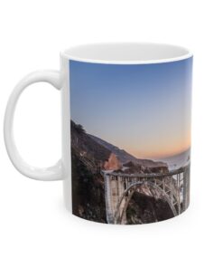 coffee mug with a Bixby bridge on it