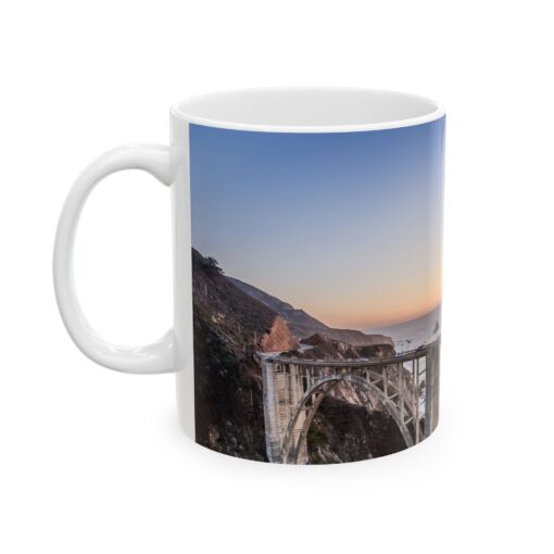 coffee mug with a Bixby bridge on it