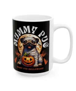 a coffee mug with a dog on it