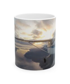 Cessna 172 Flying into the Sunset Mug, (11oz, 15oz)