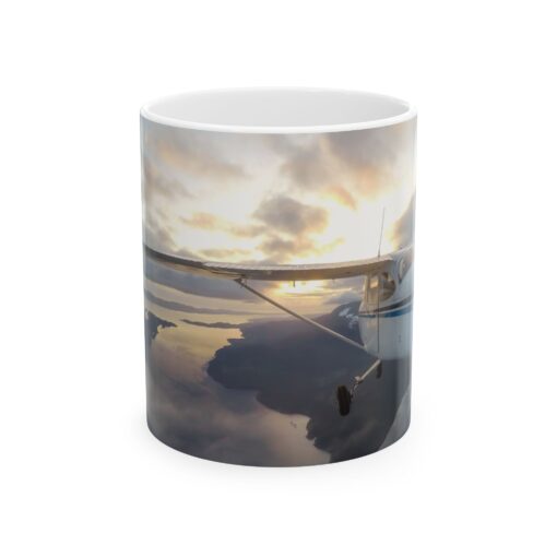 Cessna 172 Flying into the Sunset Mug, (11oz, 15oz)