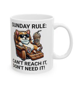 Sunday Rule Funny Corgi Mug