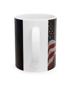 a mug with a american flag on it