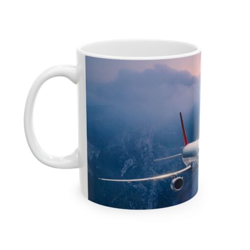 Sunset Flight Captivating 737 Coffee Mug, (11oz, 15oz)