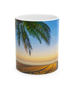 Tropical Beach Sunset Serenity Mug, (11oz, 15oz)