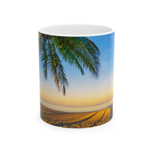 Tropical Beach Sunset Serenity Mug, (11oz, 15oz)