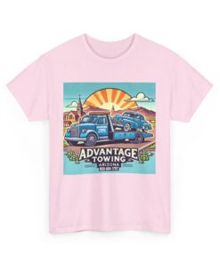 a pink shirt with a picture of cars on it