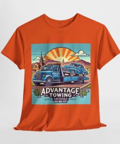 a t-shirt with a picture of a truck on it