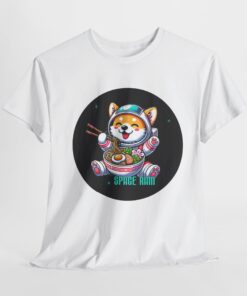 Tee shirt featuring a cartoon ram astronaut in space