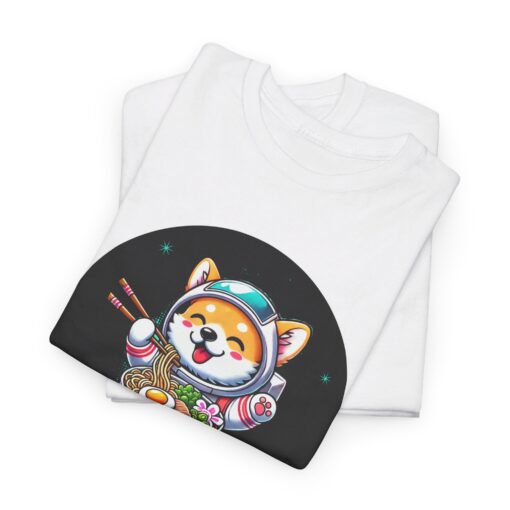 Tee shirt featuring a cartoon ram astronaut in space