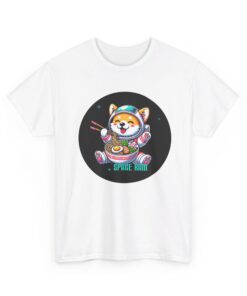 Tee shirt featuring a cartoon ram astronaut in space