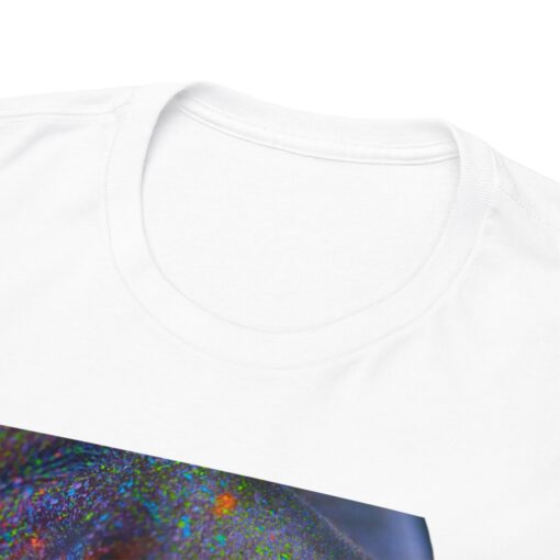 Heavy cotton tee featuring an artistic face design titled 'Neon Dreams.