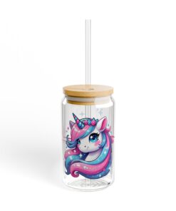 Sparkle Dreams Sipper Frosted Glass