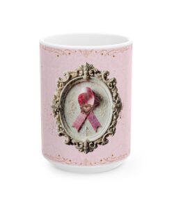 Victorian Elegance Breast Cancer Awareness Mug