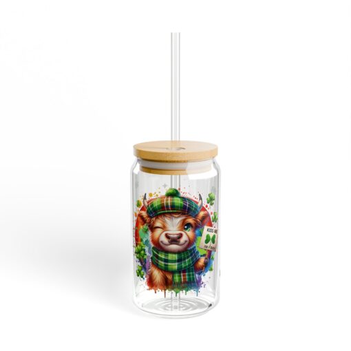 Kiss Me I Am Irish Frosted Glass Sipper