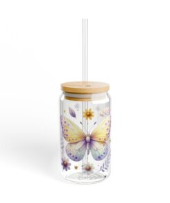 Butterfly Dreams Frosted Sipper Glass