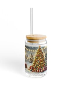 Twinkling Holiday Splendor Sipper Glass