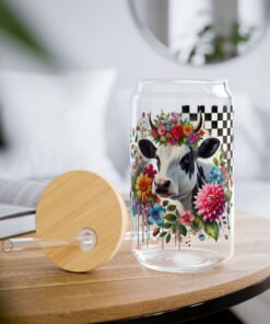 Blooming Pastures Sipper Glass