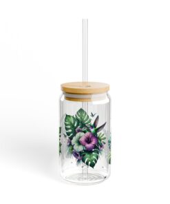 Hummingbird Paradise Sipper Glass