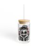 Rebel Bloom Frosted Sipper Glass