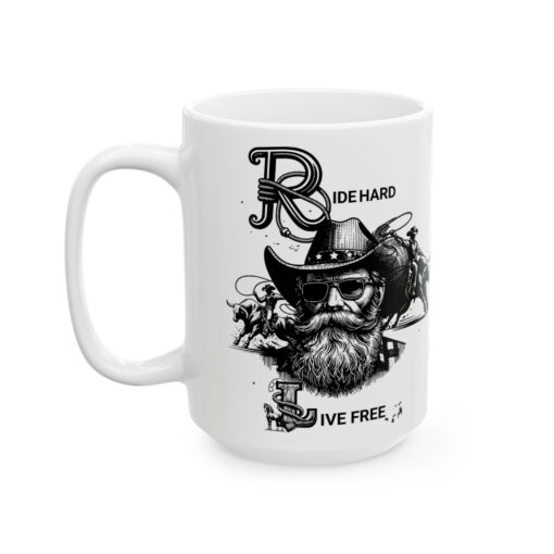 Ride Hard Live Free Ceramic Mug