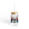 Livin On Beach Vibes Sipper Glass