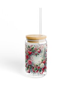 Enchanted Winter Romance Frosted or Clear Sipper Glass