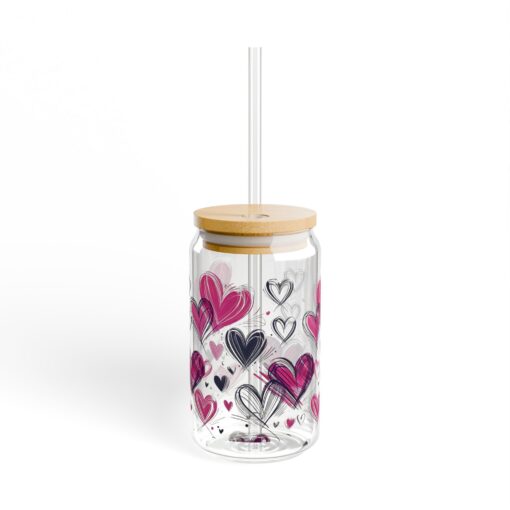 Hearts of Love Sipper Glass