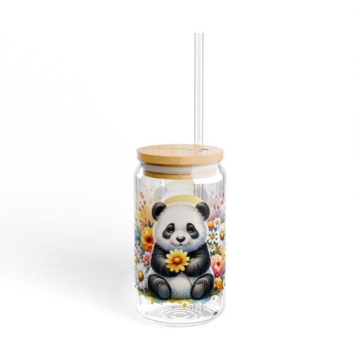 Blossom Buddy Panda Frosted or Clear Sipper Glass