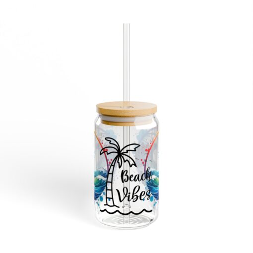 Beach Vibes Sipper Glass