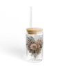 Rustic Bloom Sipper Glass