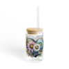 Wildflower Heartburst Sipper Glass