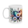 Lunar Bloom Heart Coffee Mug