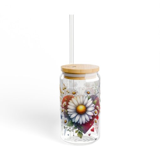 Fierce Floral Passion Sipper Glass